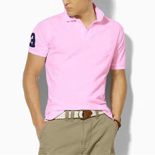 Load image into Gallery viewer, hombre big pony high quality polo top Men Short sleeve Casual rugby Shirt camisa embroidered homme polo masculine