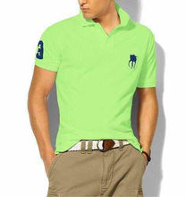 Load image into Gallery viewer, hombre big pony high quality polo top Men Short sleeve Casual rugby Shirt camisa embroidered homme polo masculine